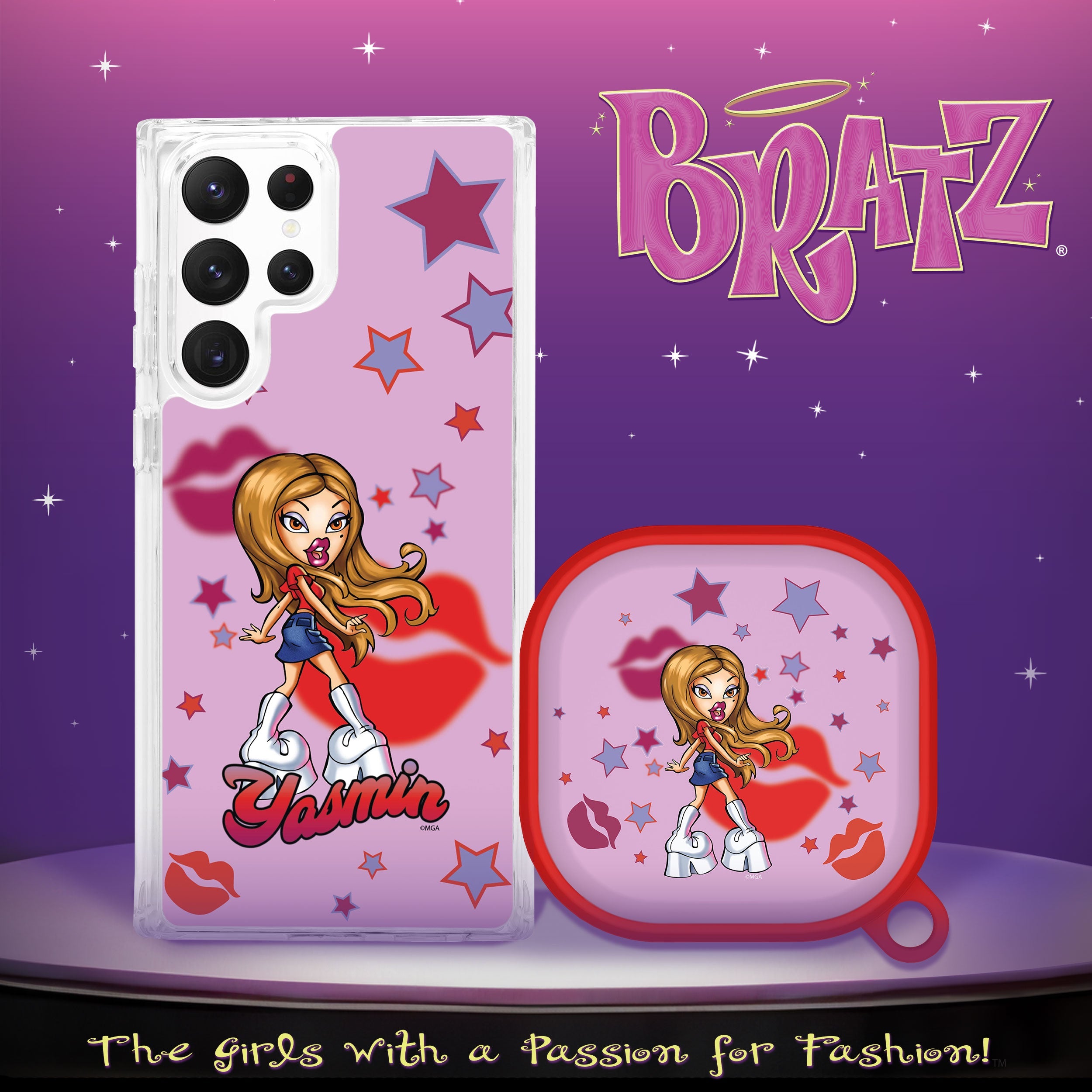 Bratz® Passion For Fashion HD Samsung Galaxy S23 Series and Buds Pro Combo Package