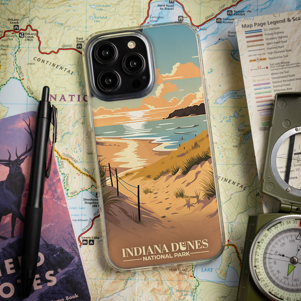 National Parks Indiana Dunes HD Apple iPhone 12 Series Mag-Safe Phone Case