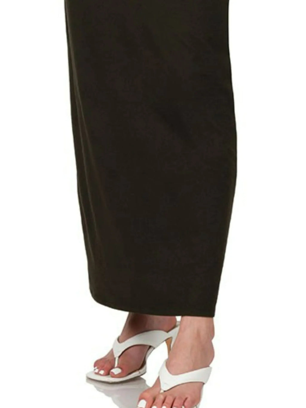 Zenana Brushed Dty Thin Strap Racerback V-Neck Maxi Dress