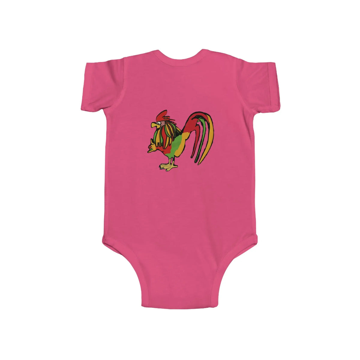 Infant Rasta Rooster Jersey Bodysuit