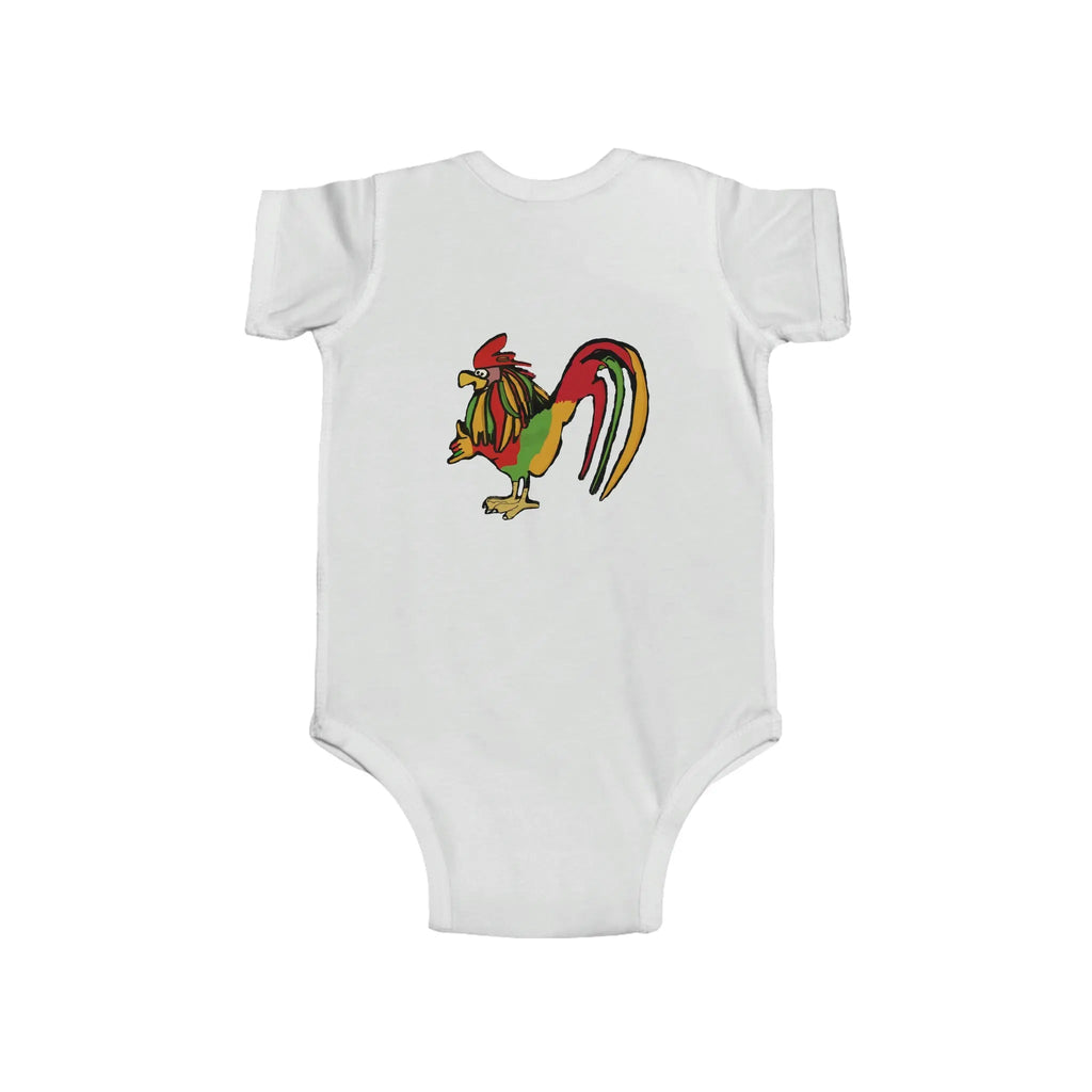 Infant Rasta Rooster Jersey Bodysuit