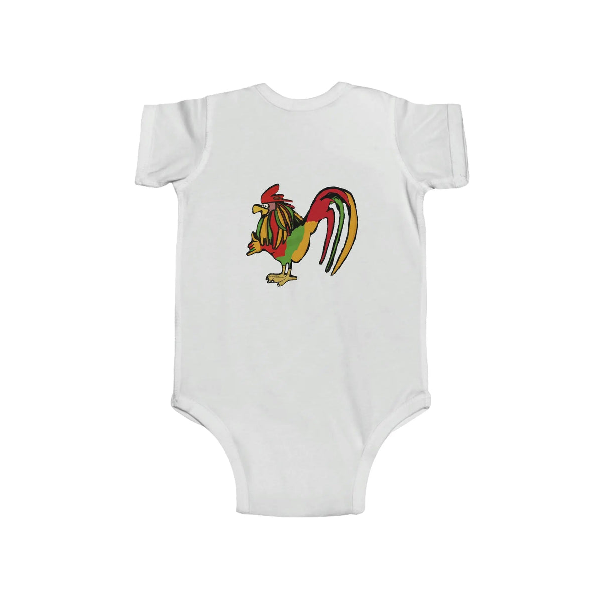 Infant Rasta Rooster Jersey Bodysuit