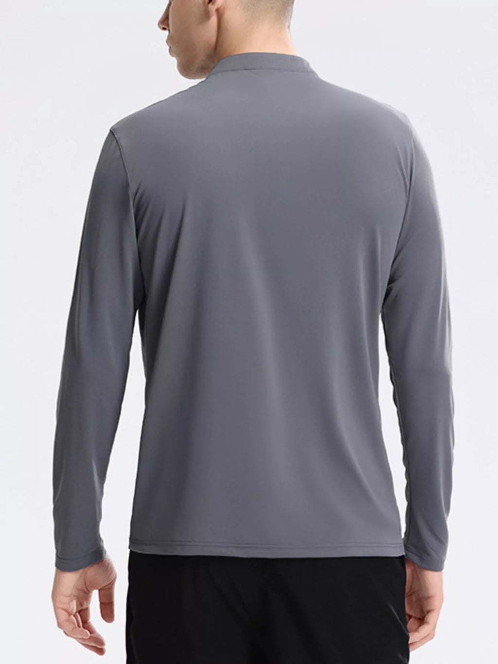 Men's Plus Size Slim Fit Quarter-Zip Sweatshirt