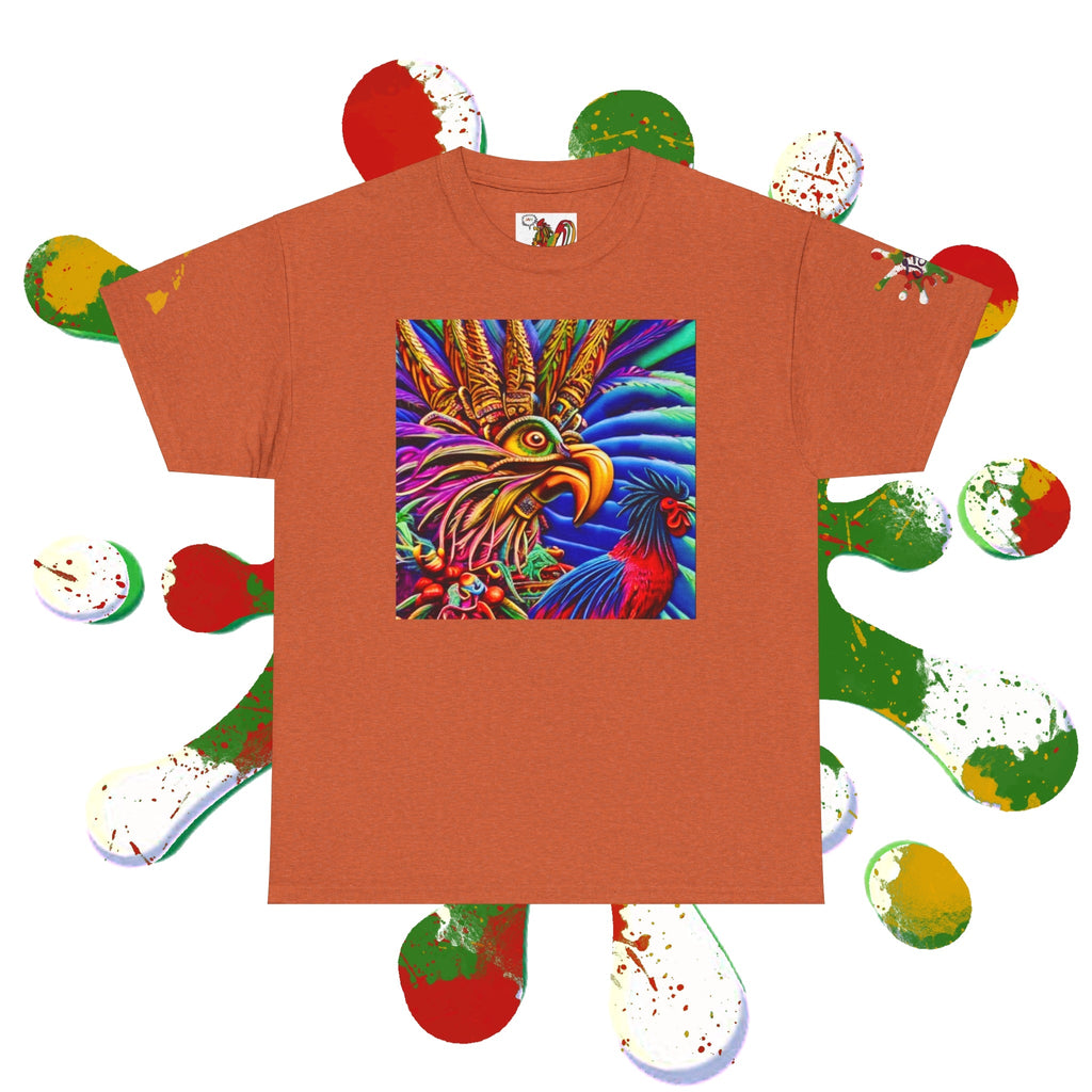 Rasta Rooster Tee - Ancient Maya Edition