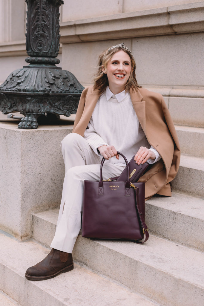 Eleanor | Plum Leather