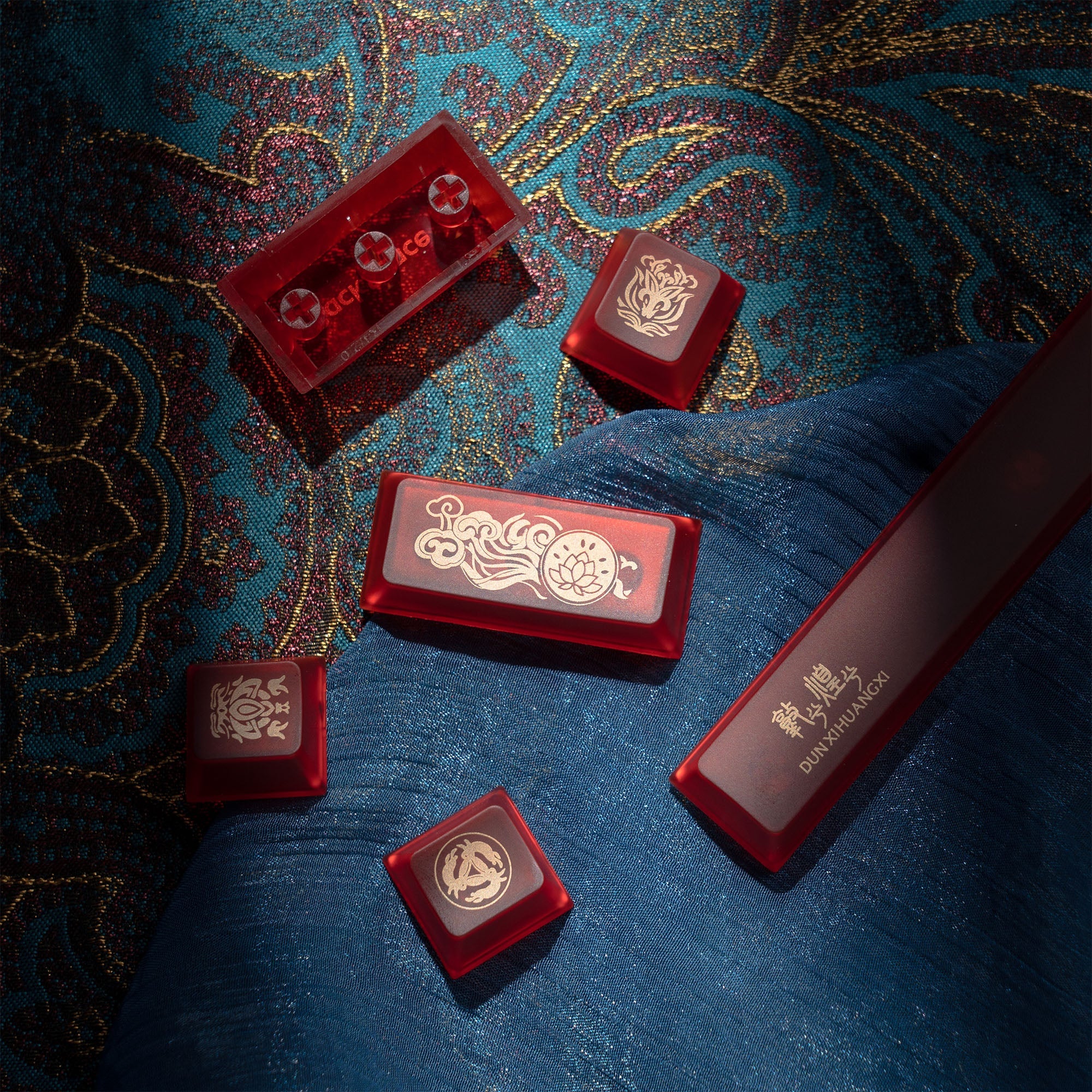 XVX Dunhuang Themed Cherry Profile PBT+PC 212-Key Keycap Full Set