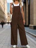 Women's Buttoned Overalls