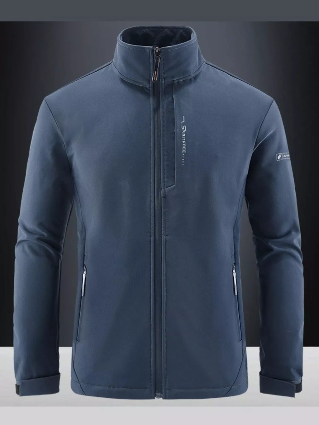 Men's Plus Size Outdoor Windproof Zip Up Jacket