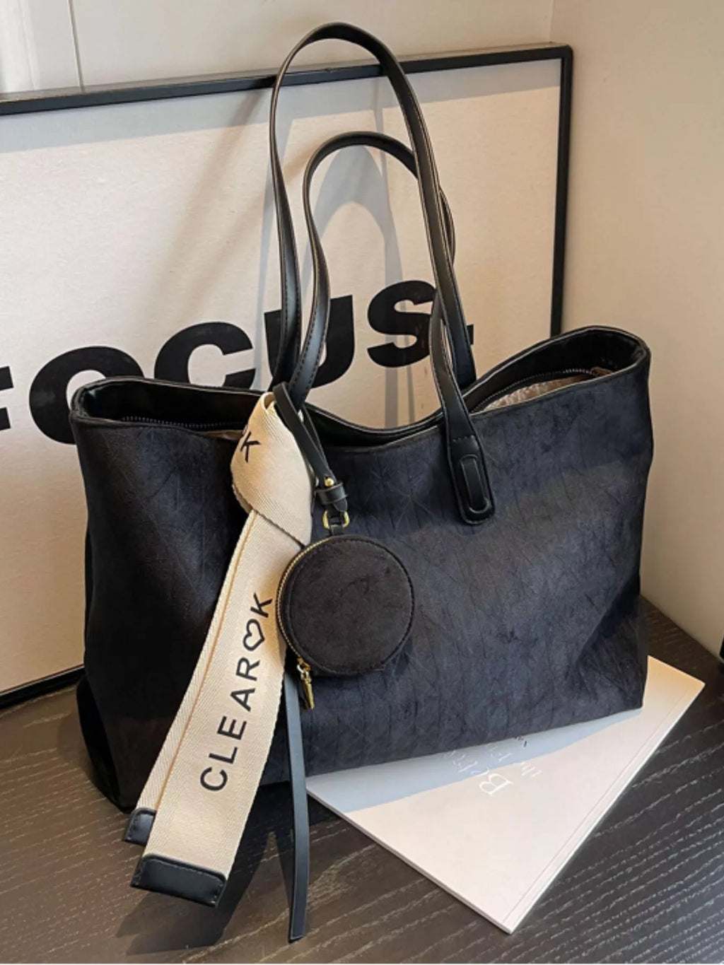 Large Capacity Tote Bag with Coin Purse