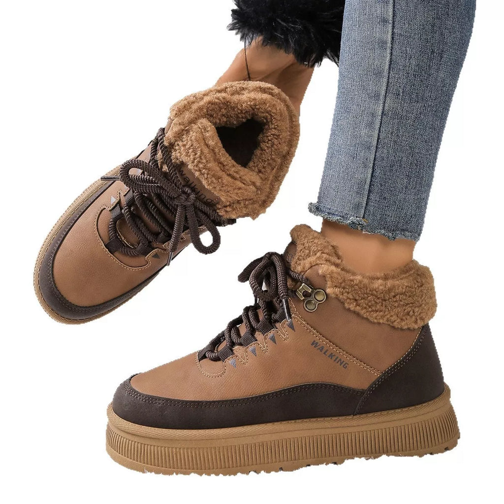 Fur-Lined Ankle Boots