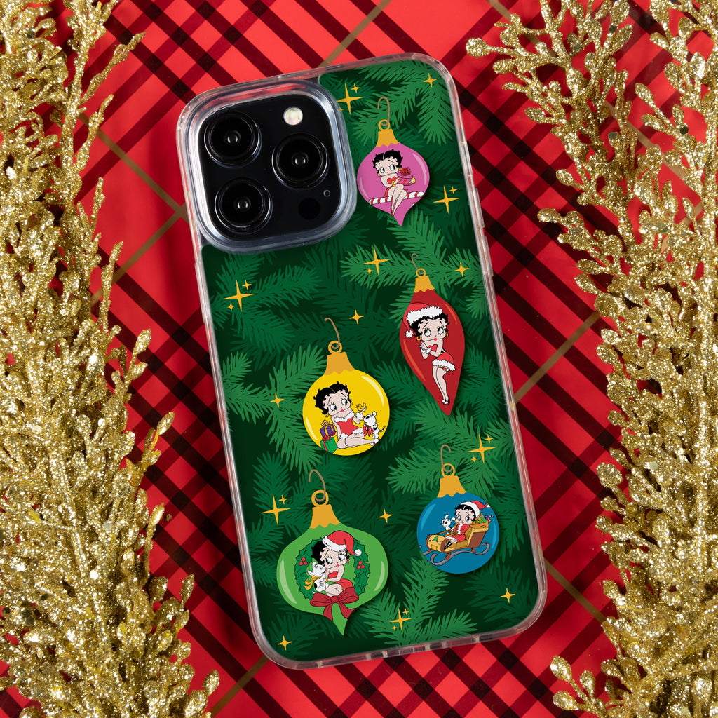 Betty Boop Happy Holidays HD Apple iPhone 12 Series Mag-Safe Phone Case