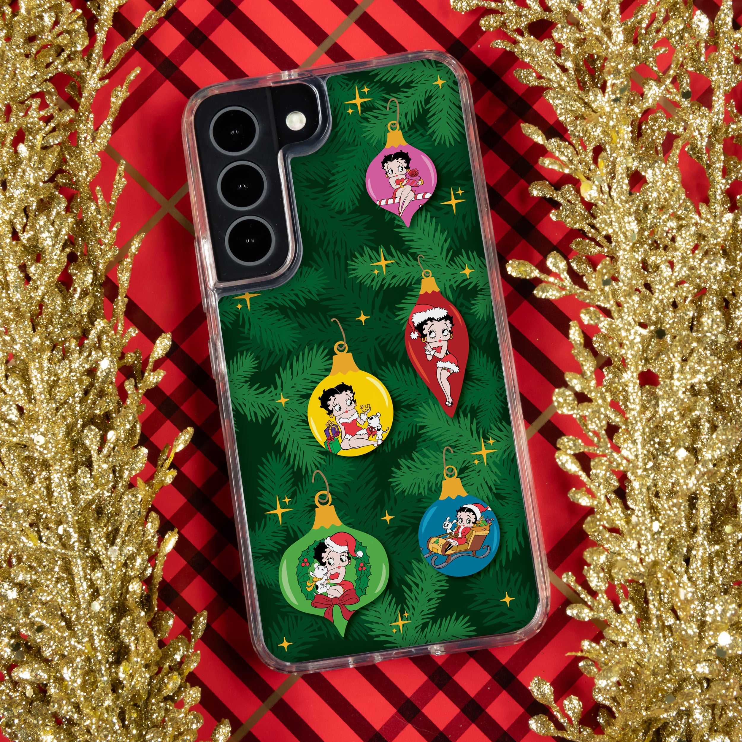 Betty Boop Happy Holidays HD Samsung Galaxy S22 Phone Case
