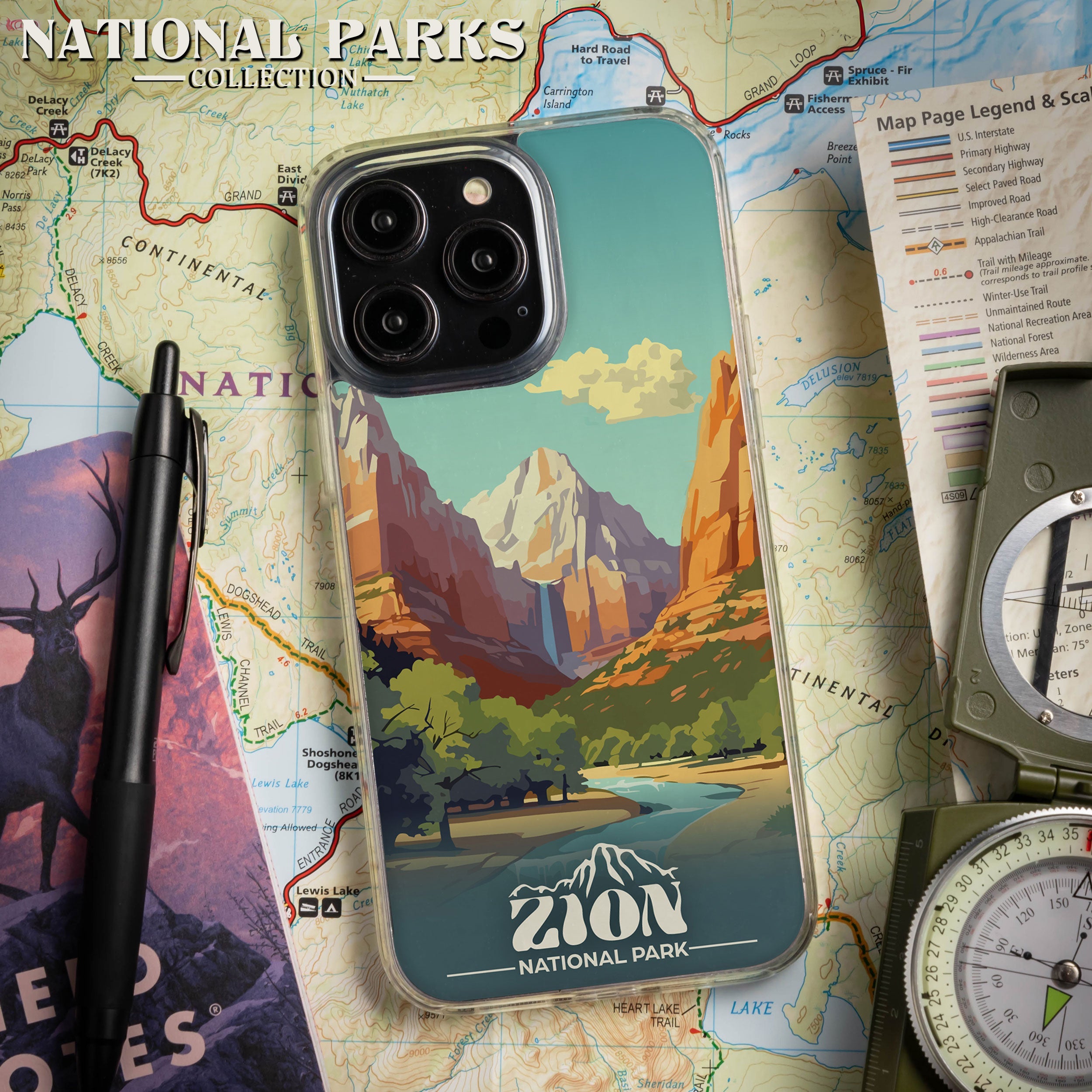 National Parks Zion HD Apple iPhone 13 Series Mag-Safe Phone Case