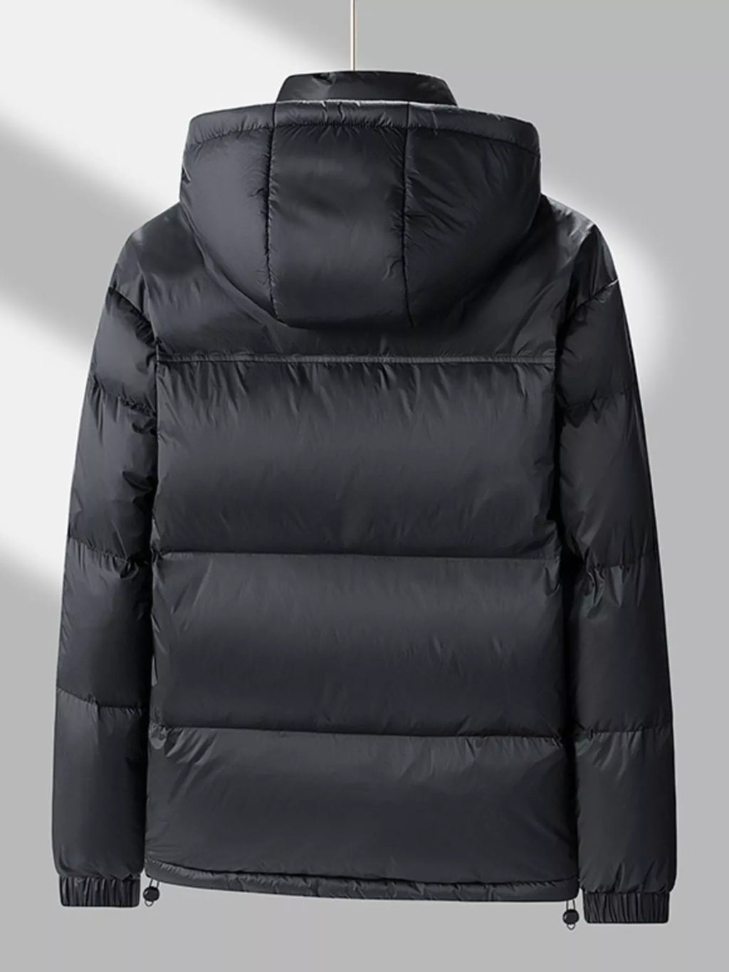Men's Full Size Lightweight Hooded Puffer Jacket Plus Size