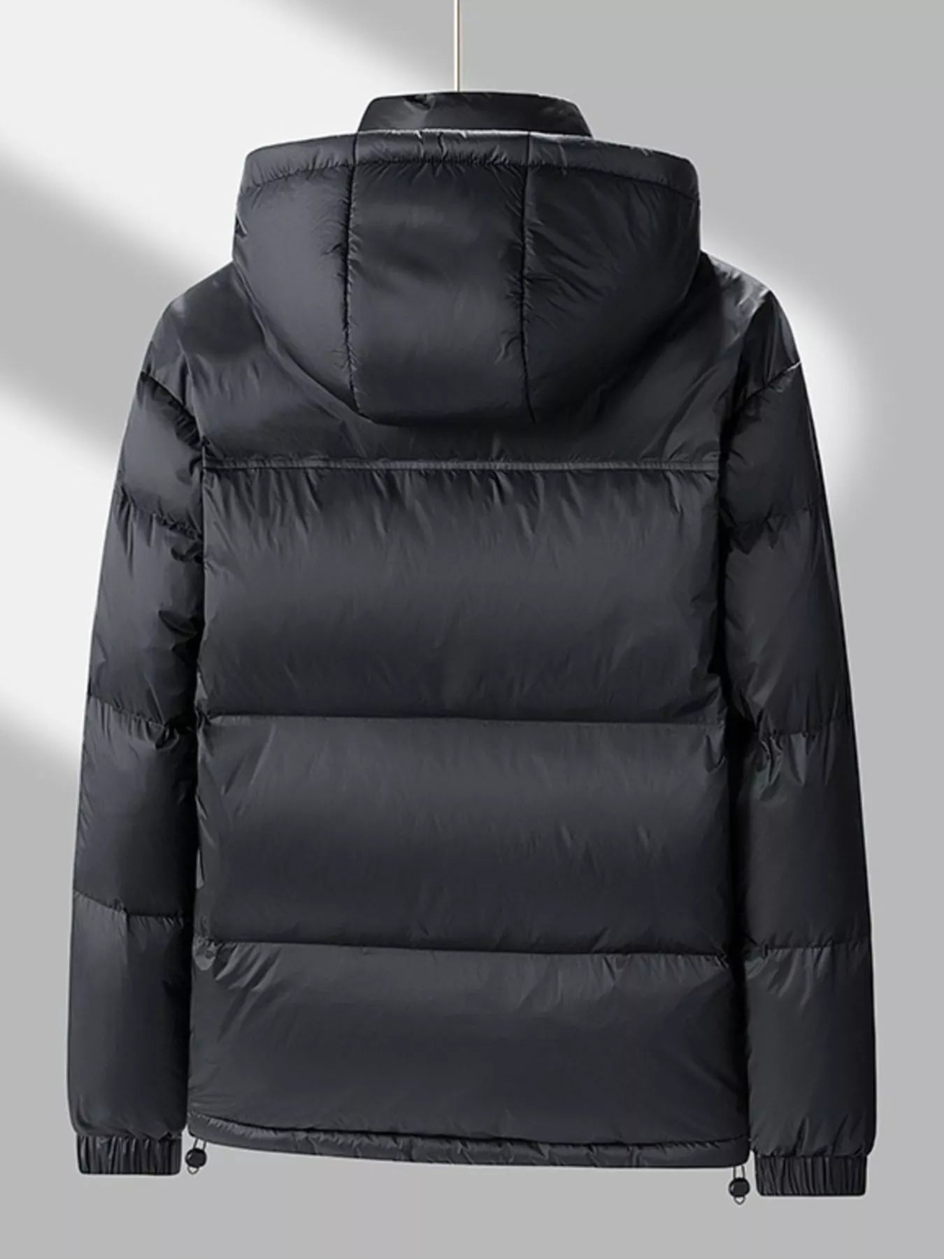 Men's Full Size Lightweight Hooded Puffer Jacket Plus Size
