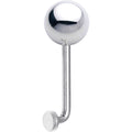 14G 8mm Steel Ball Vertical Hood Piercing -1/2 2mm Rise