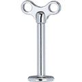 16G 10mm Steel Winding Key Top Labret Monroe