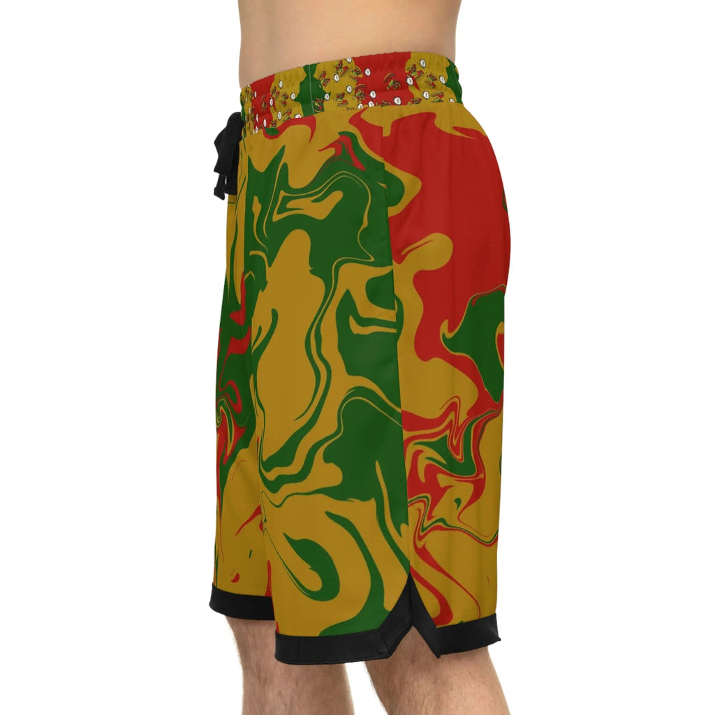 Rasta Rooster Camouflage Shorts