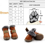 Dog Australia Waterproof Fleece-Lined Warm Dog Snow Boots