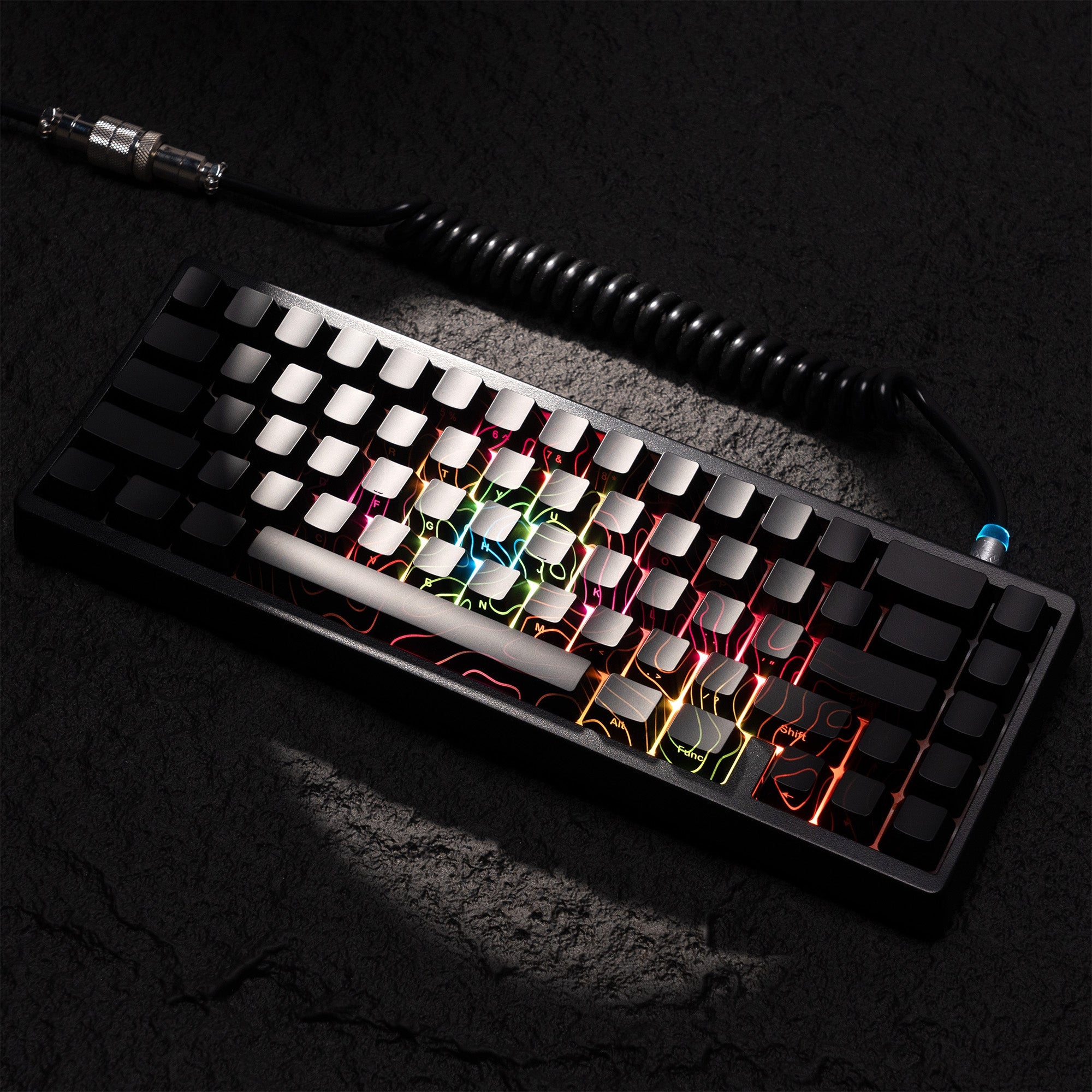 XVX IMD Phantom Topographic Pattern Shine-Through OEM Profile Keycap Set