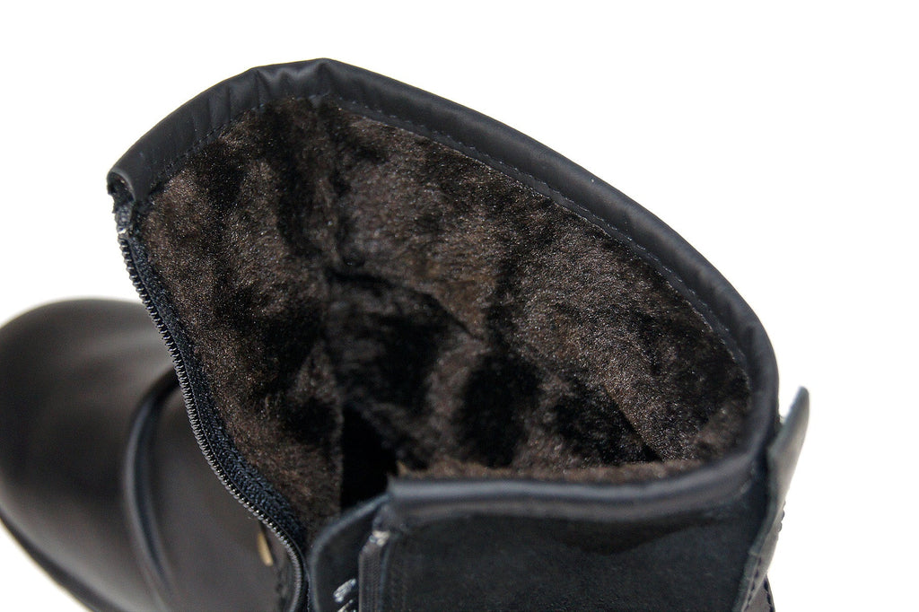 OSSTONE Men's Genuine Cow Leather Ankle Boots 5008-1