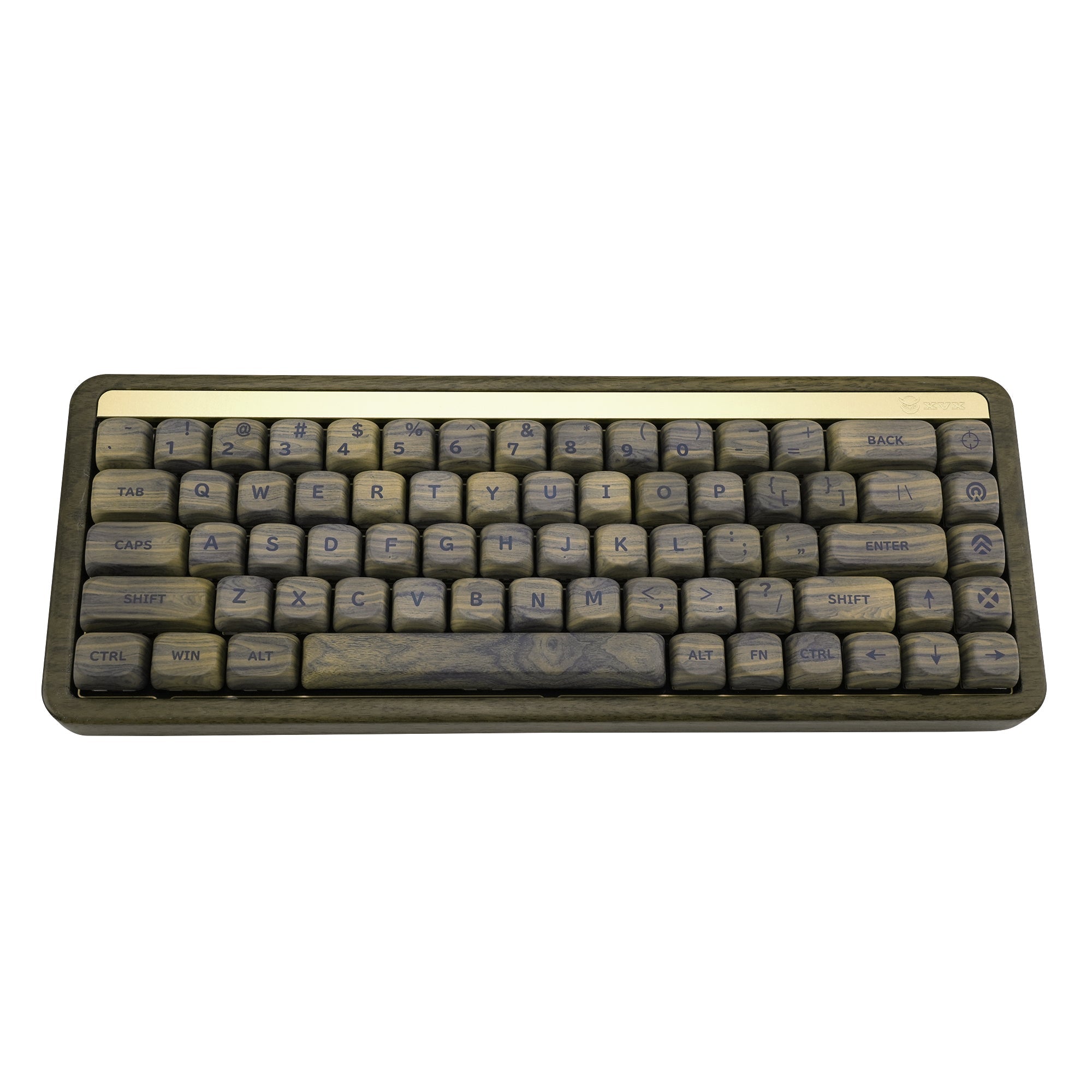 XVX Walnut Texture MOA  Profile Dye-Sublimation PBT 130-Key Keycap Set