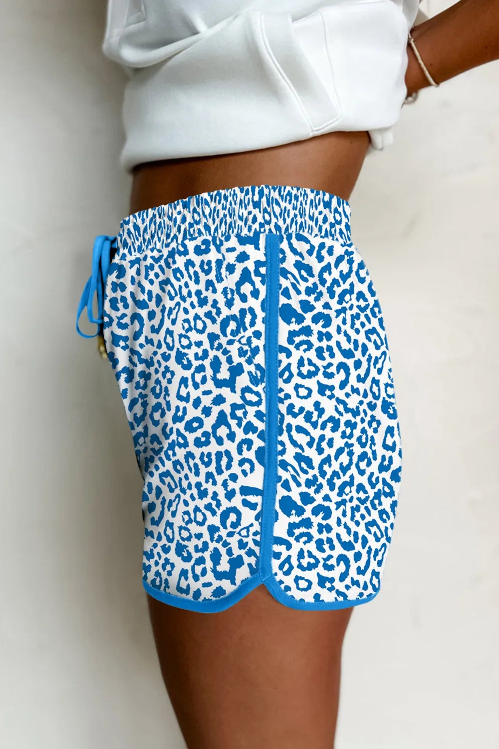 Leopard Drawstring Shorts – Comfortable and Stylish Fit See size chart under “more details”
