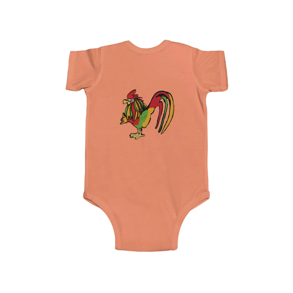 Infant Rasta Rooster Jersey Bodysuit