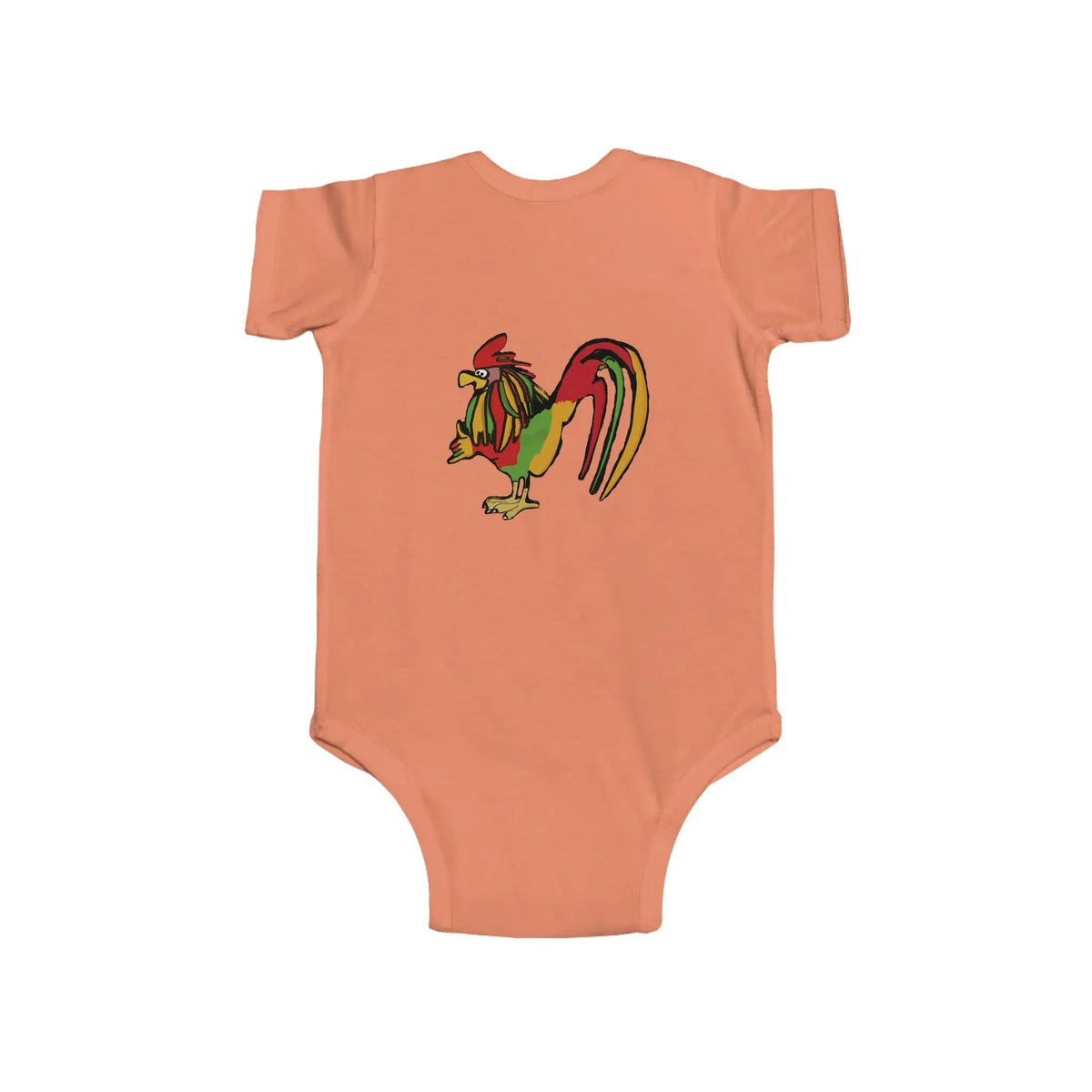 Infant Rasta Rooster Jersey Bodysuit