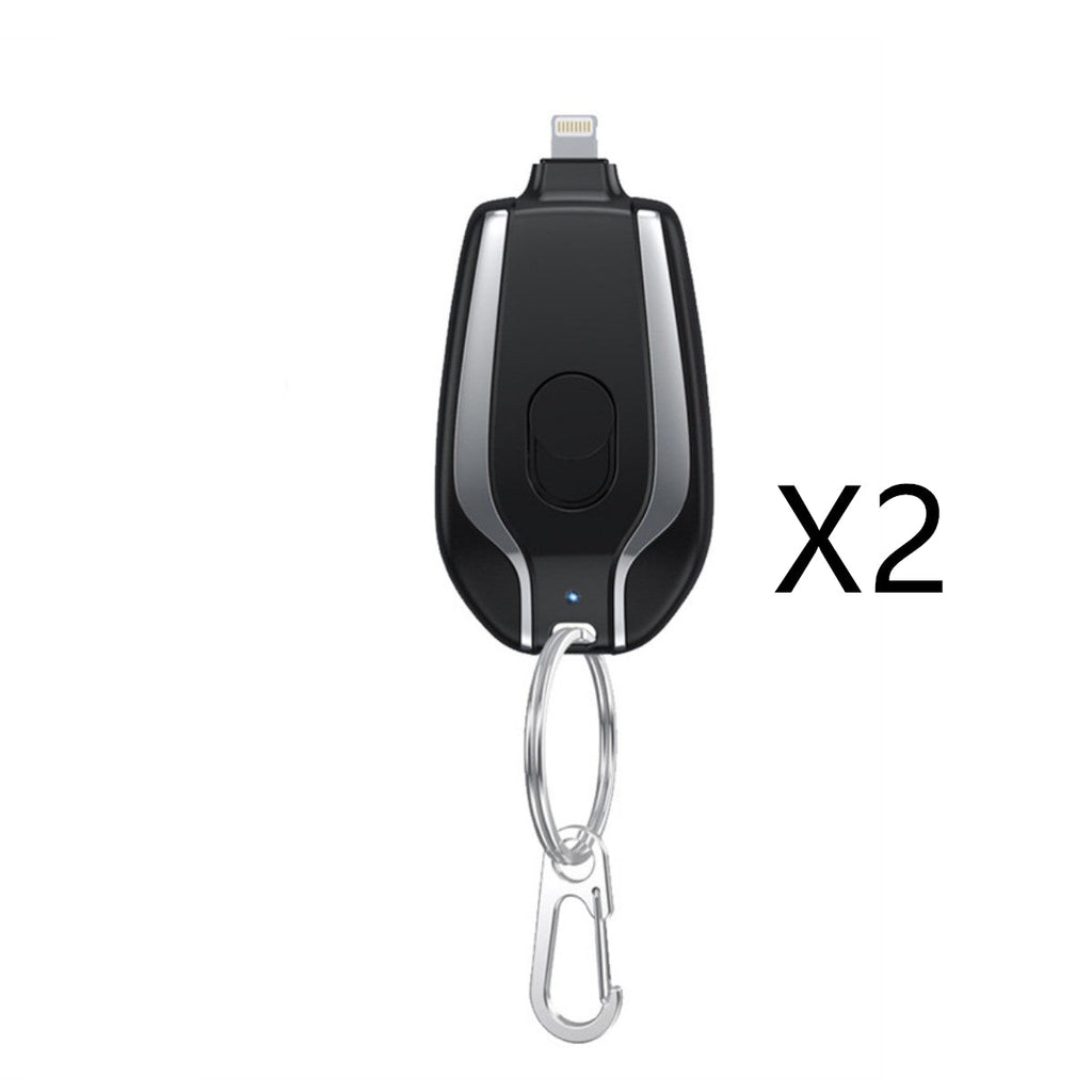 Mini Keychain Power Bank, 1500mAh Emergency Charger