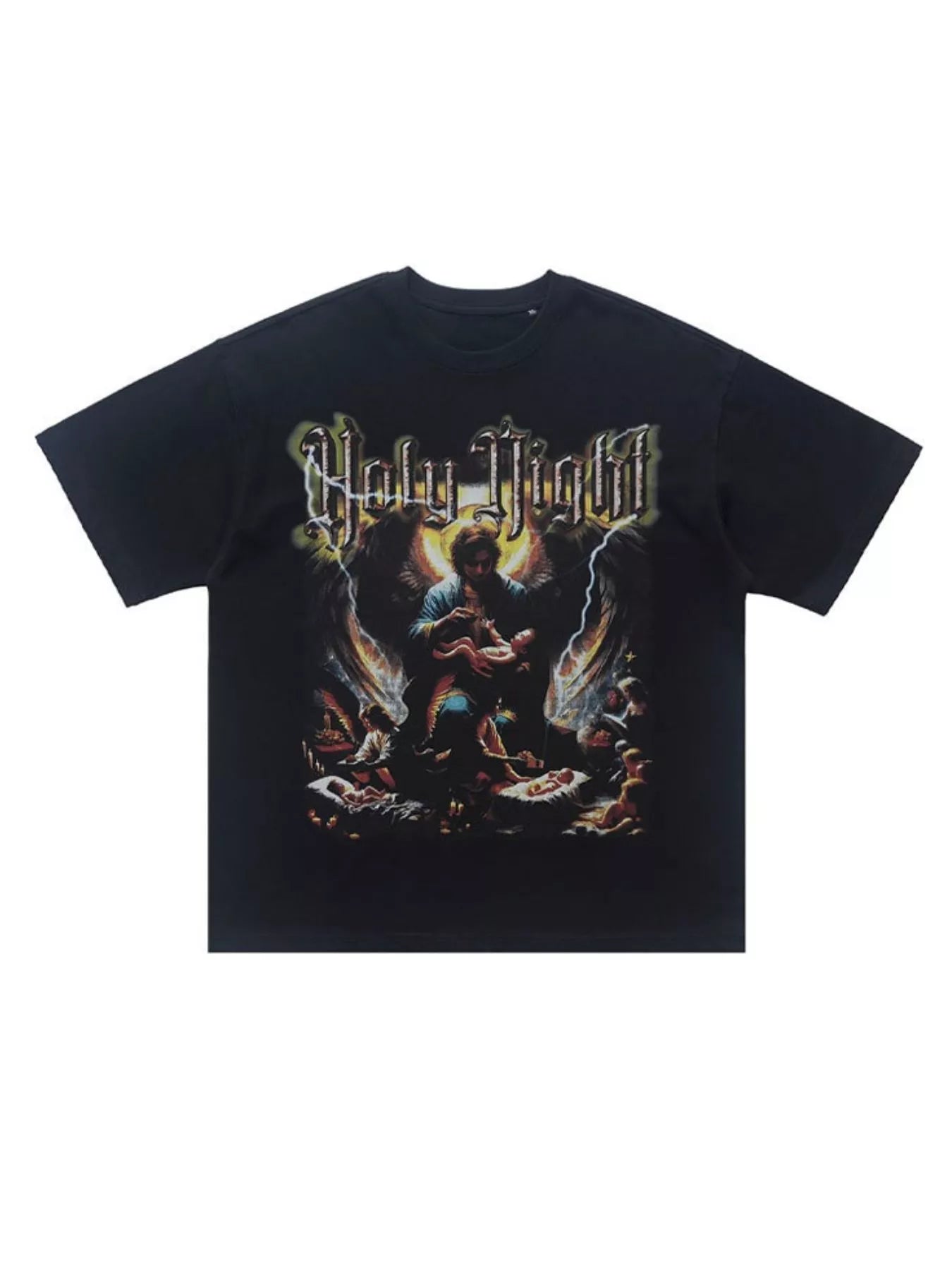 Men's Graphic Round Neck Oversized T-Shirt