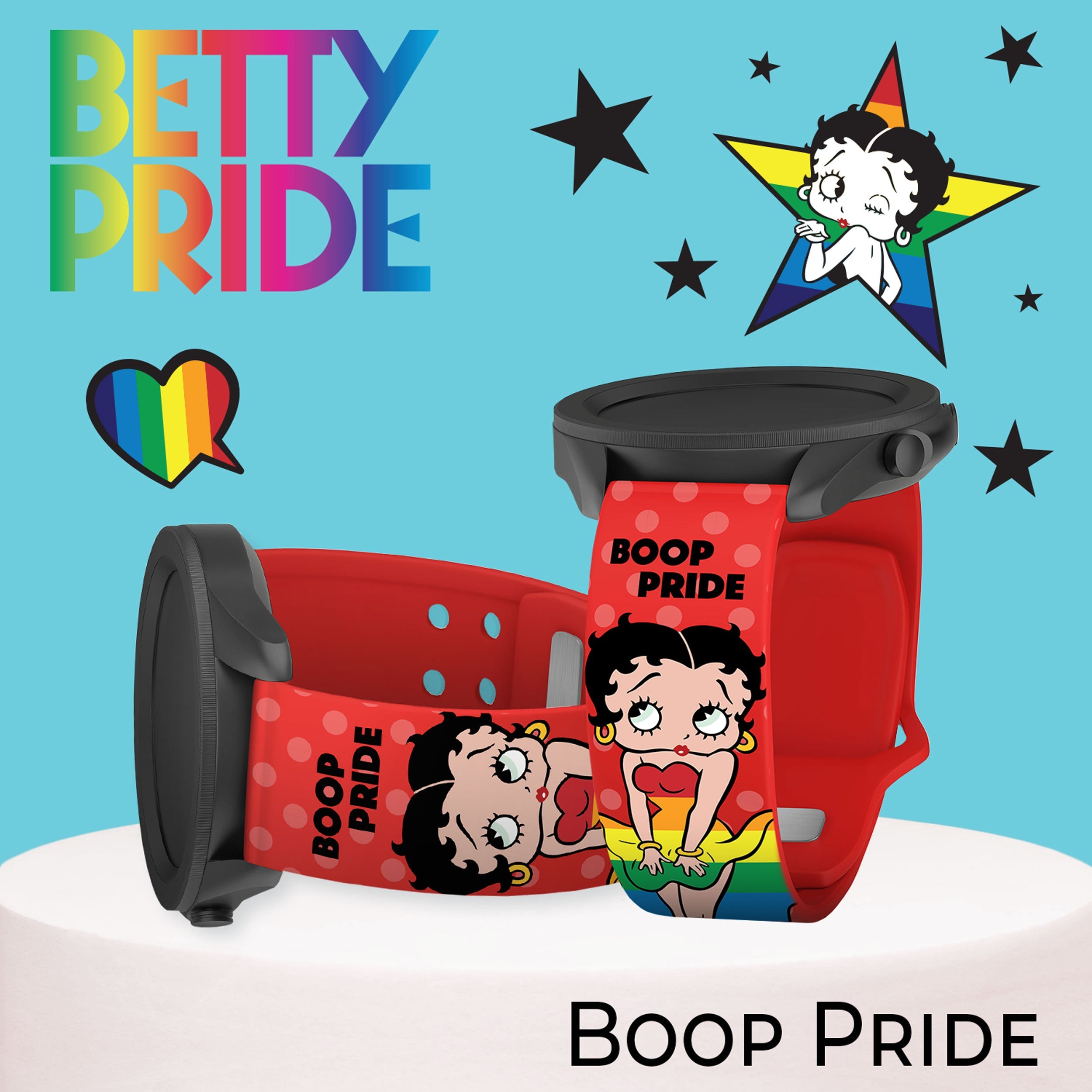 Betty Boop Pride HD  Watchband for Samsung, Garmin, Fossil, and More for Samsung, Garmin, Fossil, and More