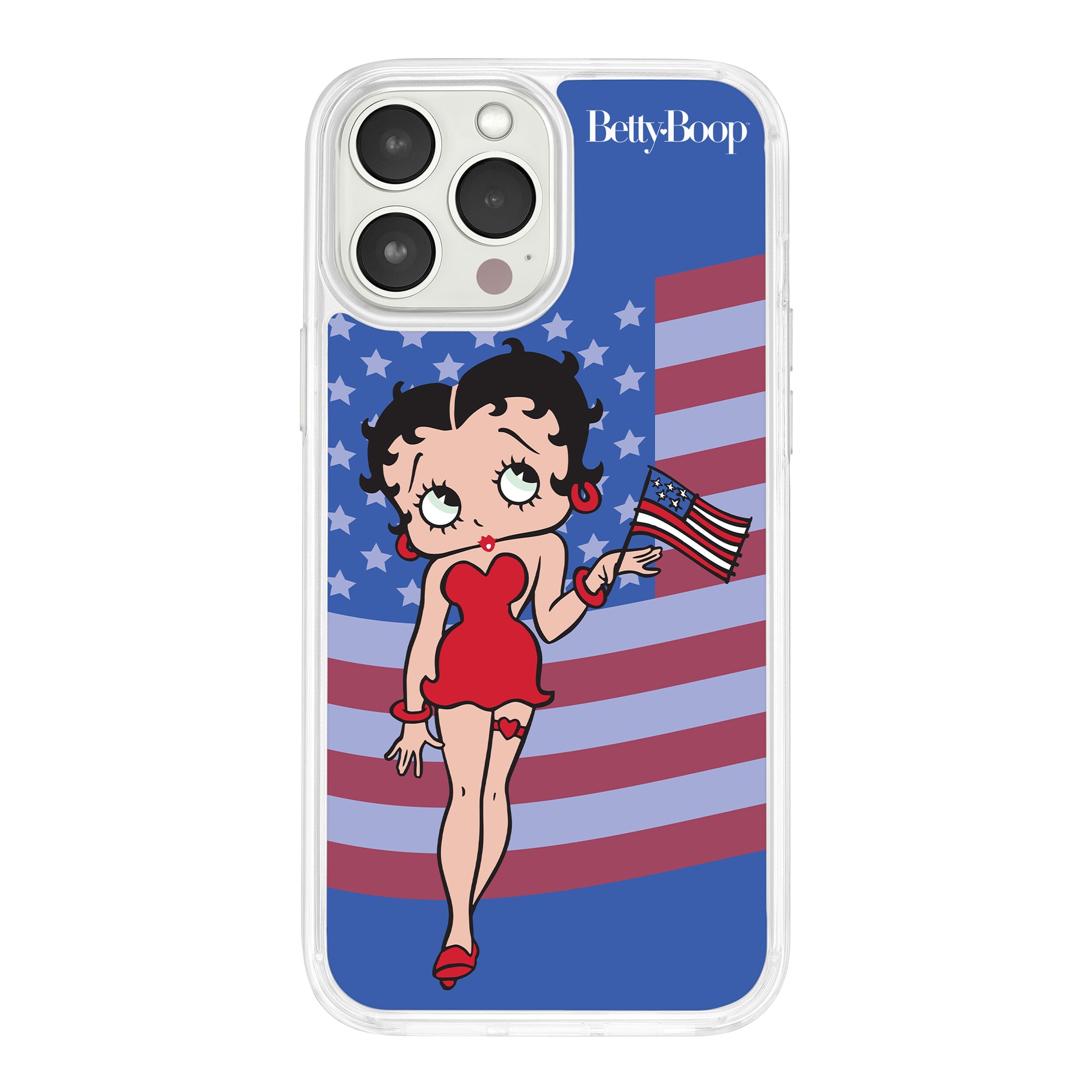 Betty Boop Red White & Boop HD Apple iPhone 14 Mag-Safe Phone Case
