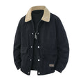 Mens Thickened Lapel Jacket Coat