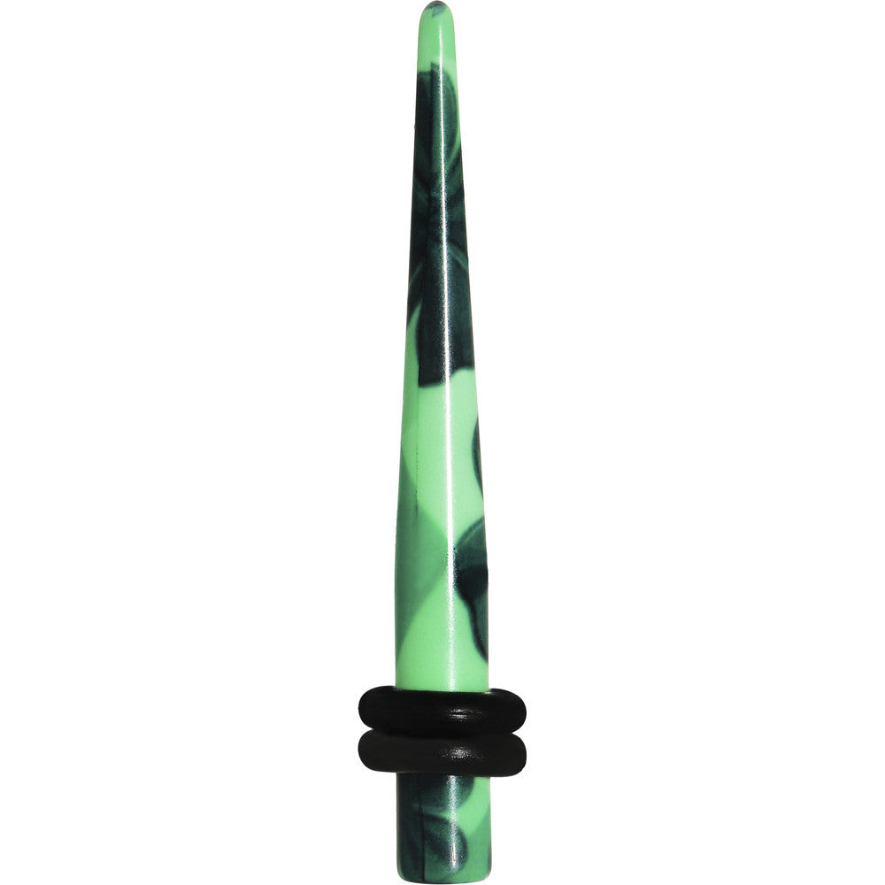 6G Green Acrylic Four Leaf Clover Field Taper