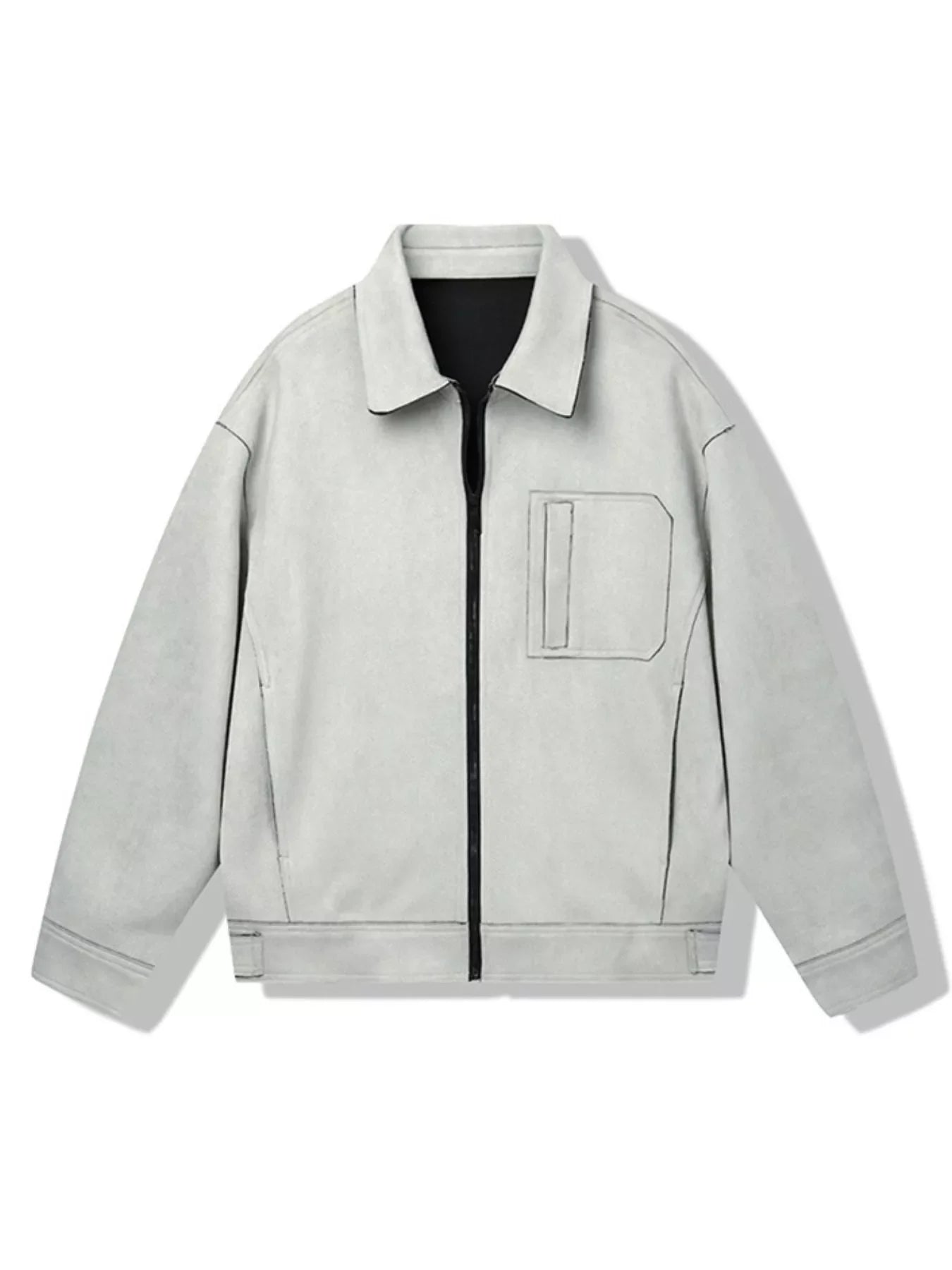 Men's Casual Lightweight Zip-Up Jacket
