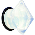 1/2 Opalite Semi Precious Stone Pyramid Top Plug
