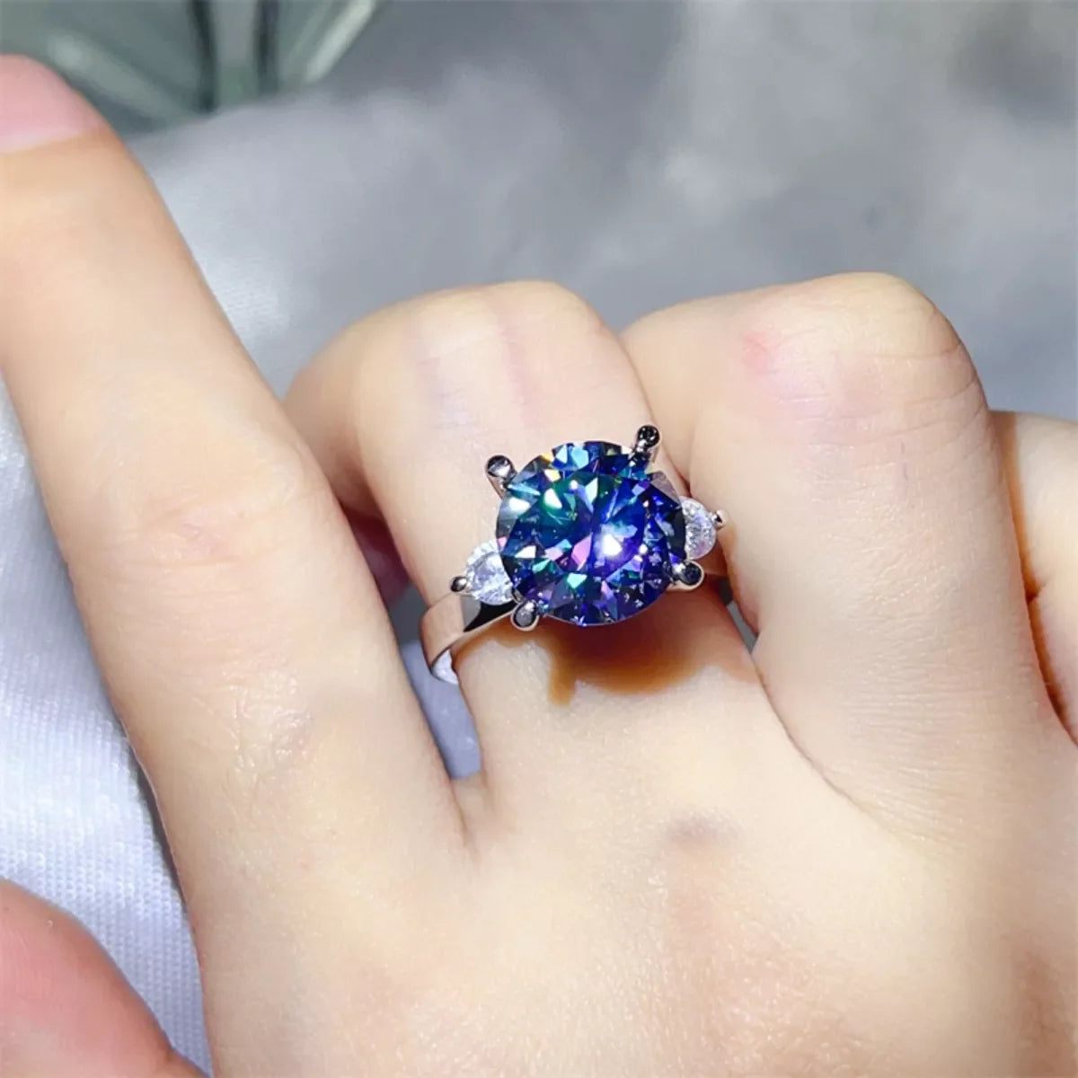 5 Carat Moissanite 925 Sterling Silver Ring