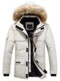 Men's Plus Size Fur Hooded Warm Winter Parka Coat