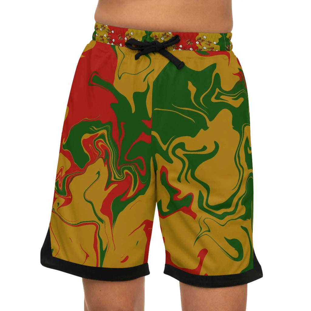 Rasta Rooster Camouflage Shorts