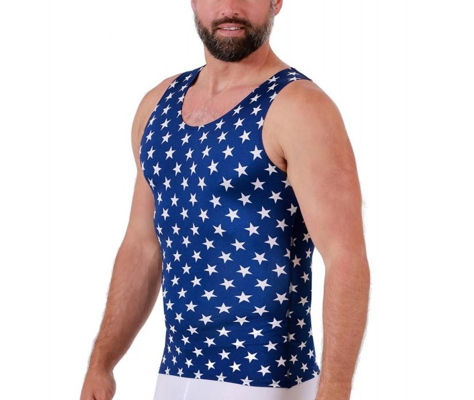Insta Slim Big and Tall Stars Activewear Muscle Tank 4MAT001BT
