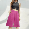 Women's High Waist  Wide Leg Shorts