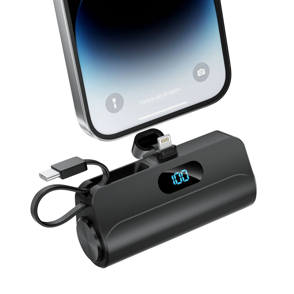 Mini Capsule Power Bank, 5000mAh Portable Charger