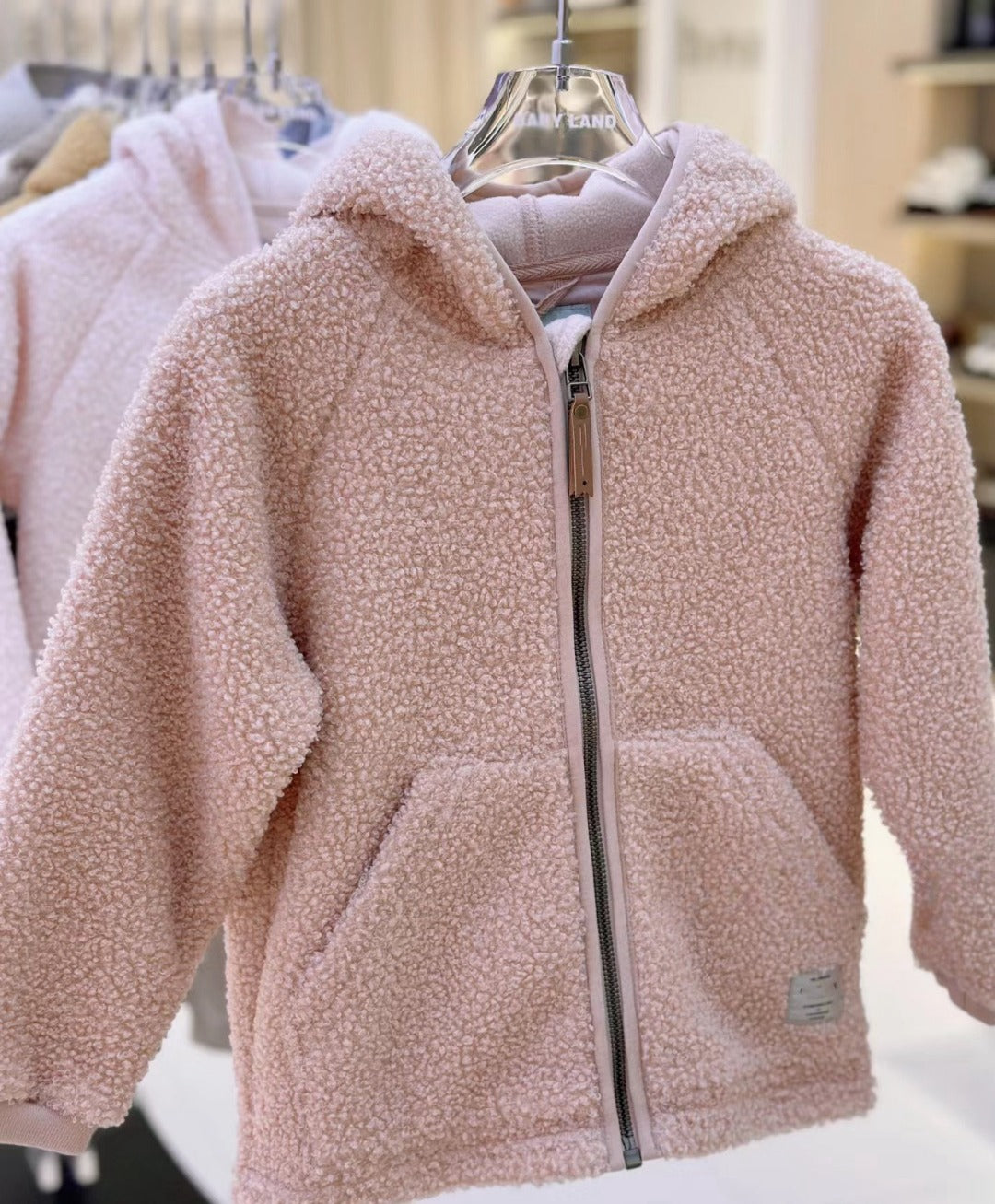 Nordic Style Kids Fleece Jacket - Autumn Winter Warm Zip Up Outerwear for Boys and Girls Soft Polar Fleece Coat
