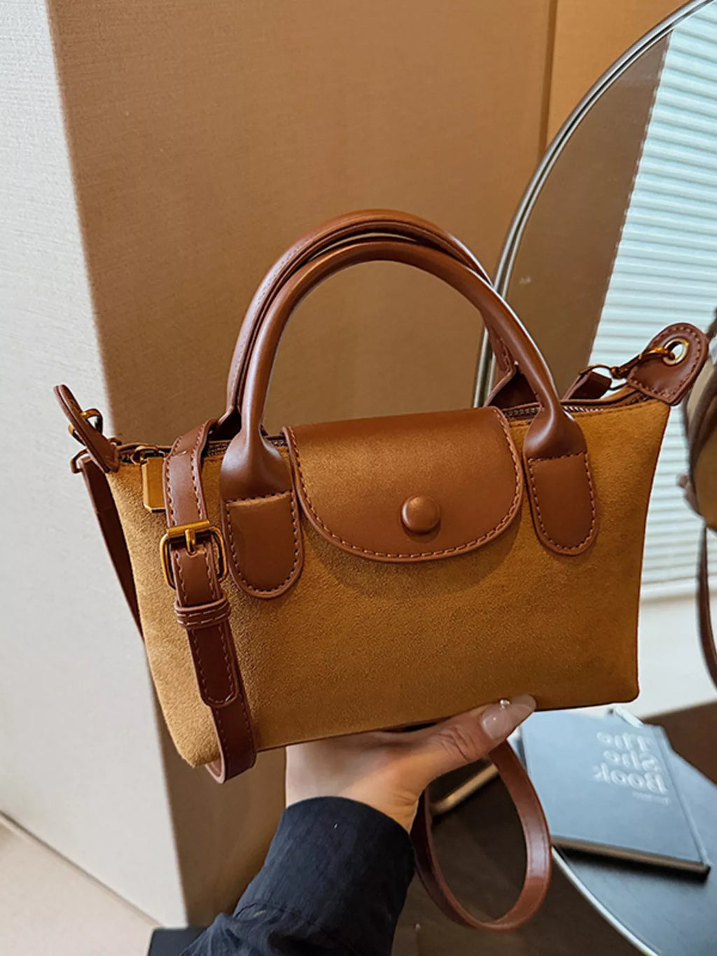 Top Handle Crossbody Bag