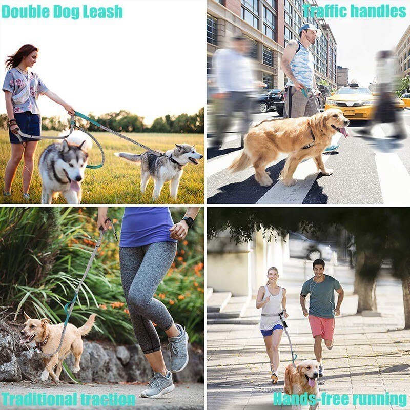 Multifunctional Handsfree Bungee Dog Leash