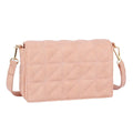 Quilted Boxy Crossbody Bag Blush Stylish Trendy Accessory