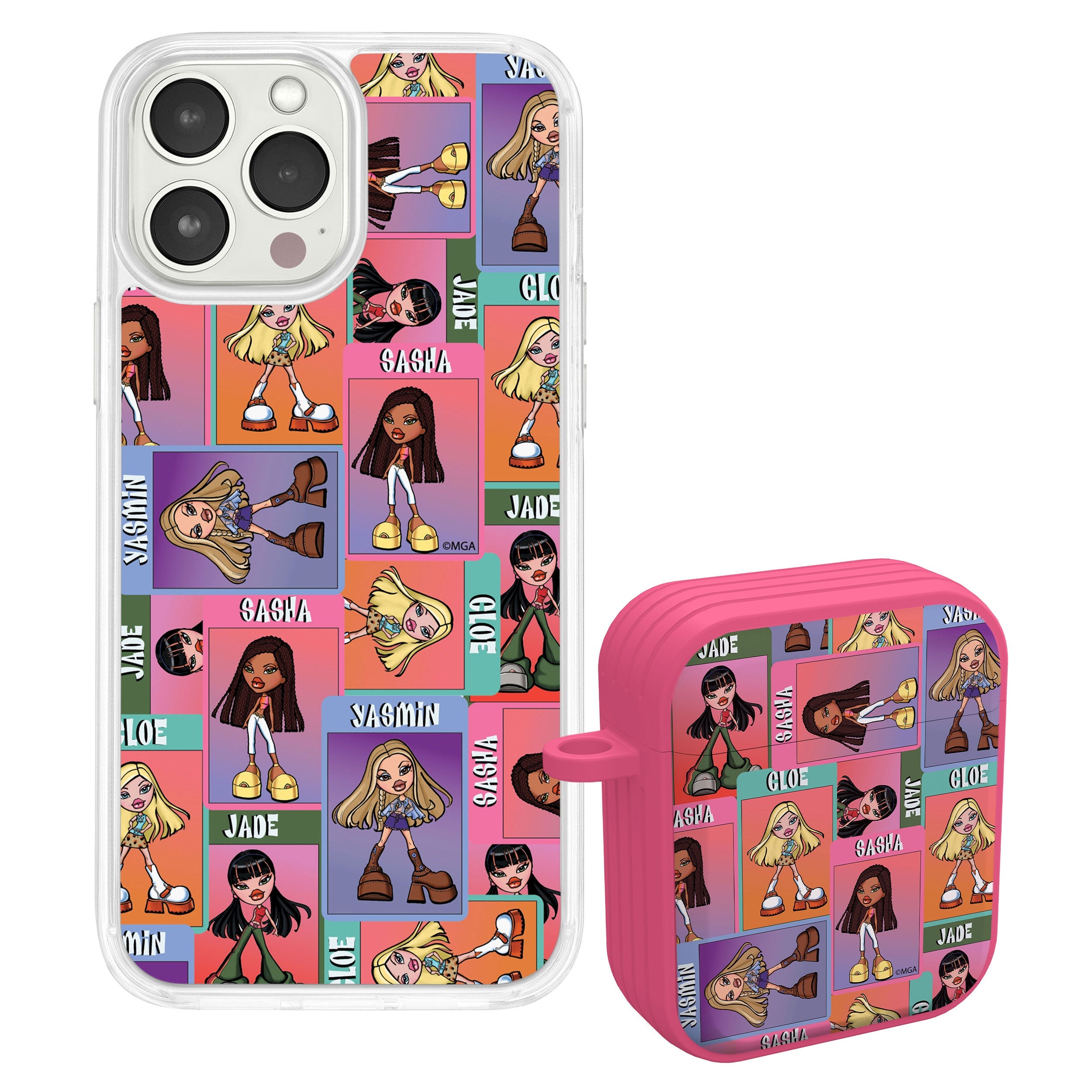Bratz® Classic HD Apple iPhone 15 Mag-Safe Phone Case and AirPods Gen 1 & 2 Combo Package