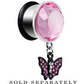 5/8 Pink Gem Night Belongs to the Bat Steel Plug