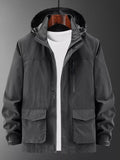 Men's Plus Size Lightweight Hooded Jacket